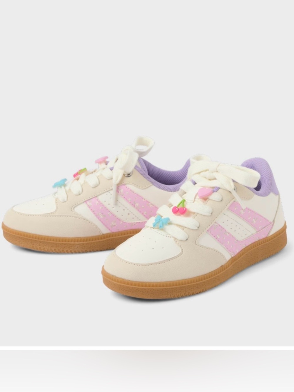 The Children's Place Girls Floral Beaded Low Top Sneakers NWT